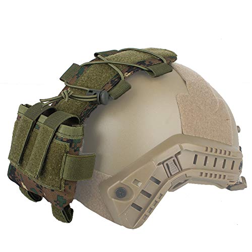 WTZWY Tactical Helmet Pouch MK2 Batteriekasten Gegengewichtstasche Remote Battery Helm Zubehör Aufbewahrungstasche mit Klettverschluss für die Jagd auf Paintball,Dw Cover