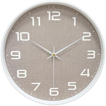 Mabpedo 8 Inch Modern Wall Clocks Battery Operated Silent Non Ticking Quartz Analog Clock with