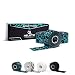 Produktbild HELETIC Sporttape 3,8cm x 10m Athlete Edition - Tape mit extra starker Klebkraft, leicht abreißbar & wasserabweisend (Blue Matrix (3 Rollen))