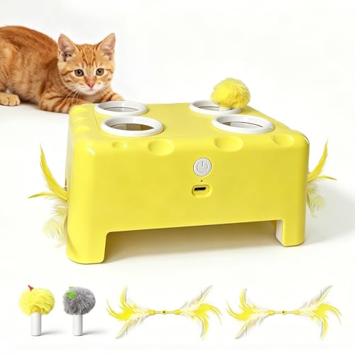 Chouchouter Cheese Box Cat Toy 3-in-1 Rechargeable