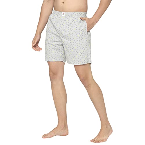 Image of Underjeans by Spykar Men Premium Cotton Blue Boxer