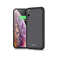 iPosible Cover Batteria per iPhone X/XS/10,6500mAh Cover Ricaricabile Custodia Batteria Cover...