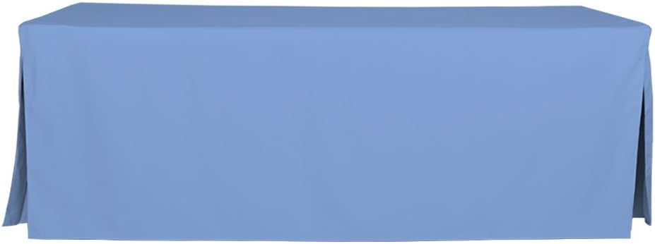 Tablevogue 8-Foot Tablecloth, Fitted Folding Table Cover, Surf