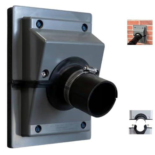 HVAC Wall Penetration & Line-Set Cover Kit, HVAC Line Set Cover with A Soft Gasket, HVAC Wall Penetration Cover for Indoor & Outdoor Air Conditioner(Gray)