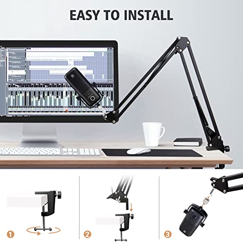 Support de microphone Elgato Wave 3 bras mécanique pour bureau