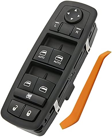 ZAPOSTS Master Power Window Switch for 2009 2010 2011 2012 Ram 1500,Ram 2500,Ram 3500.3 PINS + 10 PINS,OE# 4602863AD,4602863AC,4602863AB Driver Side Control switches(Green Light)