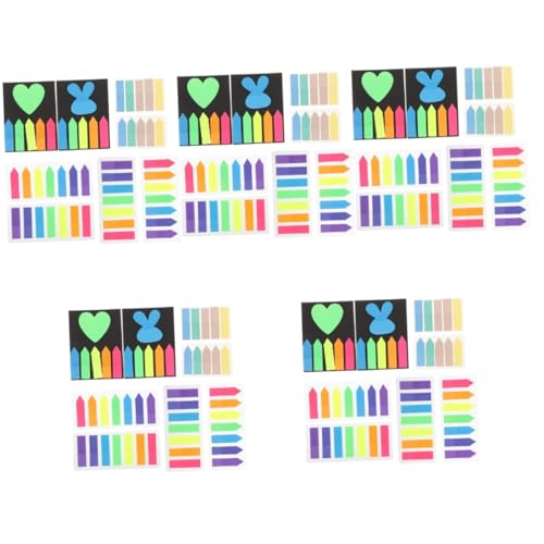 Notes autocollantes colorées étanches avec onglets index et stickers mémos écrits DOITOOL
