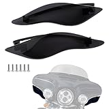 Side Wing Deflectors: Fits for Harley Touring Electra Glide / Street Glide / Tri Glide models (P/N 57000529) 2014-2024; Please check the compatibility list. Note:except 2024 FLHX, 2023-later FLHXSE and 2025-later FLHXU 180° Adjustable Design: Feature...