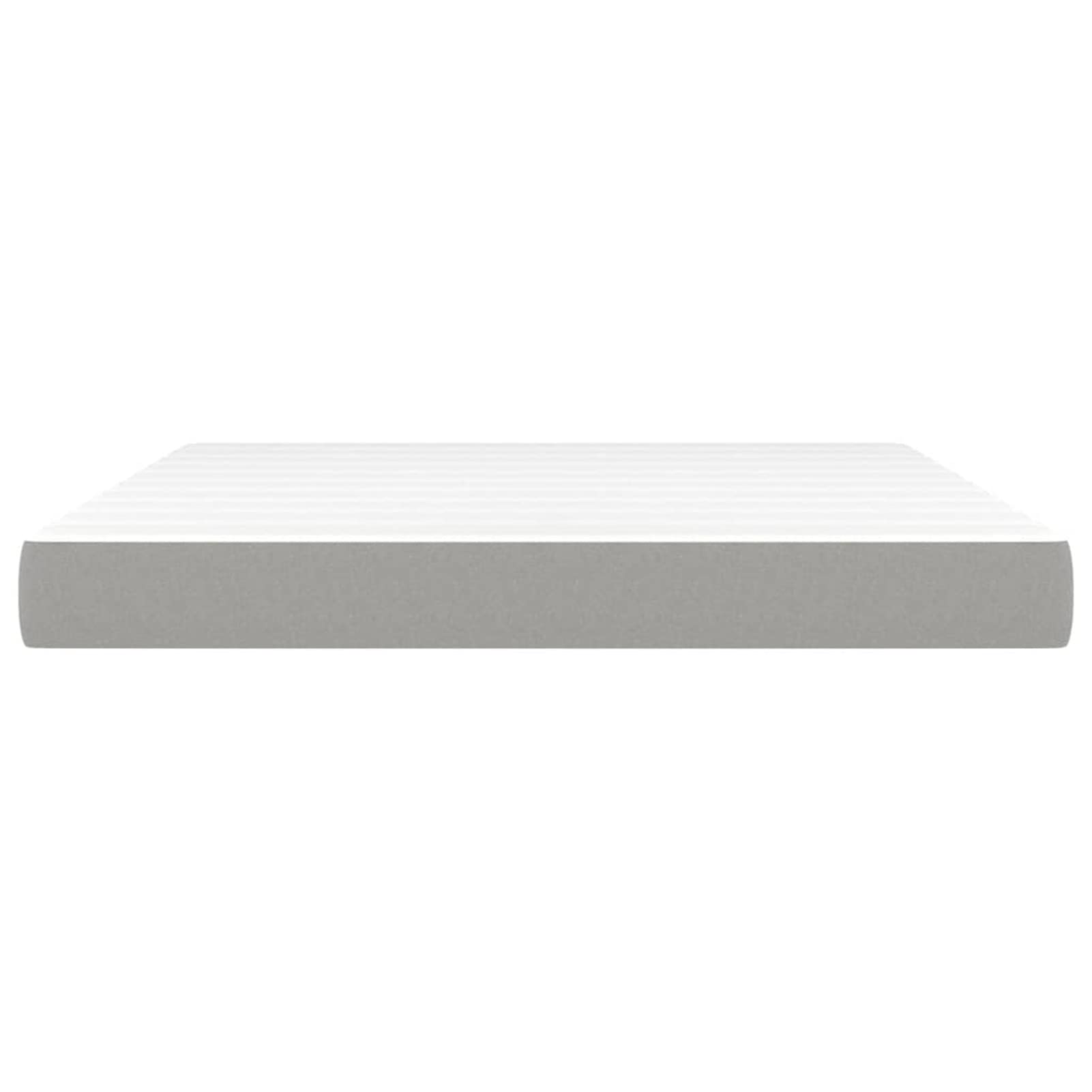 ZEYUAN Matelas de lit à Ressorts ensachés Gris Clair 160x200x20 cm,Matelas Ressort,avec Sommier Et Matelas Lit,Matelas Ressort Latex