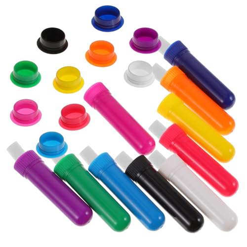 WRITWAA 10 Piezas Pajita De Nariz De Botella De Aromaterapia Palo para Oler Fragancias Palo De Inhalación De Incienso Palo De Fragancia De Plástico El Plastico
