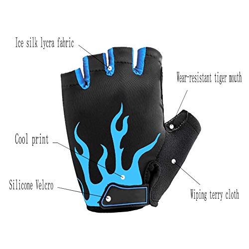 Gants de vélo Mountain Road bleus XL pour cyclisme et VTT - 7