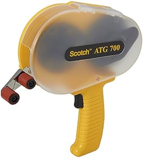 Scotch ATG Adhesive Transfer Tape Gun ATG700, Applicator, Model 19600, Yellow