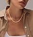 NECOCY Rope Chain Necklace for Women Men-5mm, 14K Gold Plated Chunky Chain Necklace Dainty Gold Choker Necklaces, Trendy Fashion Link Chain Necklaces Jewelry for Women Men