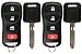 KeylessOption Keyless Entry Remote Fob Uncut Blank Car Ignition Key For Nissan Infiniti KBRASTU15 (Pack of 2)