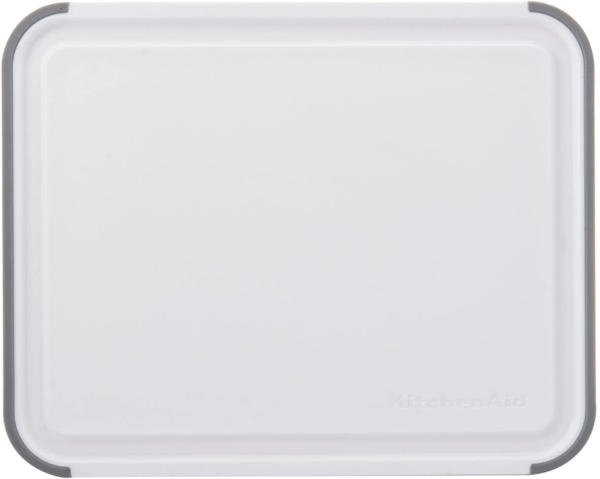 KitchenAid Classic - Tagliere antiscivolo in polipropilene, 35 x 28 cm, con fossa perimetrale