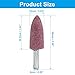 Unlorspy 10Pcs 20mm Bullet Shape Aluminum Oxide Grinding Stones with 1/4