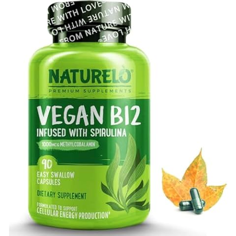 NATURELO Vegan B12 with Spirulina Cover