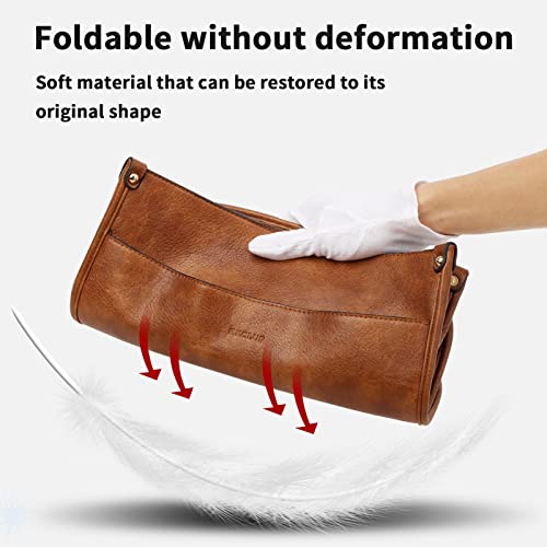 Hkcluf Crossbody Bags For Women,Designer Vegan Leather Hobo Handbags,With 2 Adjustable Leopard Guitar Strap Shoulder Bucket Crossbody Purse(Brown) #TOP5
