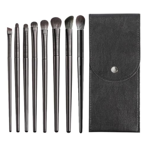 6 Piezas Brochas de Maquillaje Ojos Pinceles Maquillaje Brochas Ojos Set Brochas Ojos Brocha Difuminadora Ojos con Bolsa de Cosméticos para Sombras Delineado Difuminado