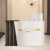 CBPTTM Kassentheke Schmal Einzelhandel, Empfangstheke Rezeption, Empfangstresen für Praxis, Reception Desk Salon, Rezeptionstheke für Schönheitssalons Salon Lobby Geschäft B 120 cm C 120cm