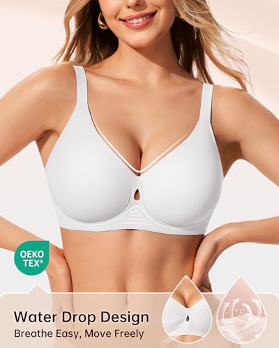 Image of LetsJoli Wireless Bras for Women No Underwire Jelly Bras Seamless Push Up Full Coverage Bralettes Comfortable Everyday Bra