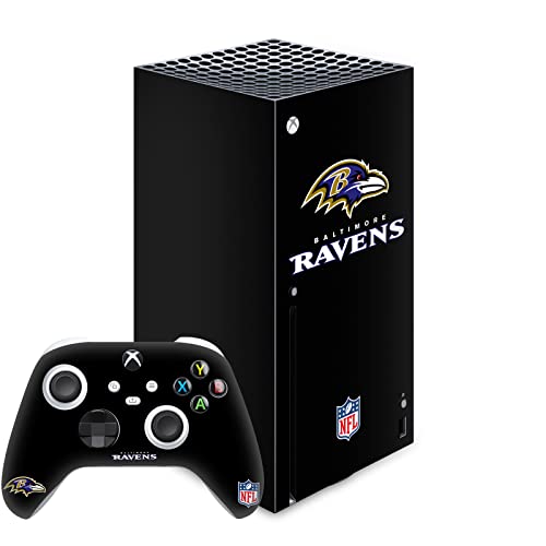 Skin Xbox Series X vinyle Baltimore Ravens évite rayures traces doigts console manette jeu
