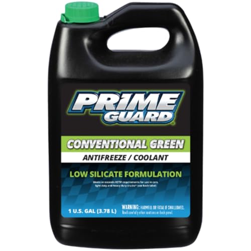 Prime Guard Original Green Low Silicate Concentrate Antifreeze/Coolant 1 GA, 128 Fl Oz (Pack of 1)