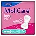 Produktbild MoliCare lady Pad 4,5 Tropfen Extra lange Inkontinenzeinlage für Frauen mit leichter Blasenschwäche, Geruchsneutralisator, Extra Auslaufschutz, Fortschrittlicher Hautschutz, 14 Stück