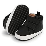 BABSMULY Unisex Baby Boys Girls Booties Newborn Cotton Crib Shoes  Soft Sole  Infant Fleece Non-Slip
