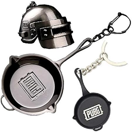 Amazon Co Jp Pubg キーホルダー 高級フライパン スペツナズヘルメットlv3 フライパン ３点セット プレイヤーアンノウンズ バトルグラウンズ アクセサリー 文房具 オフィス用品