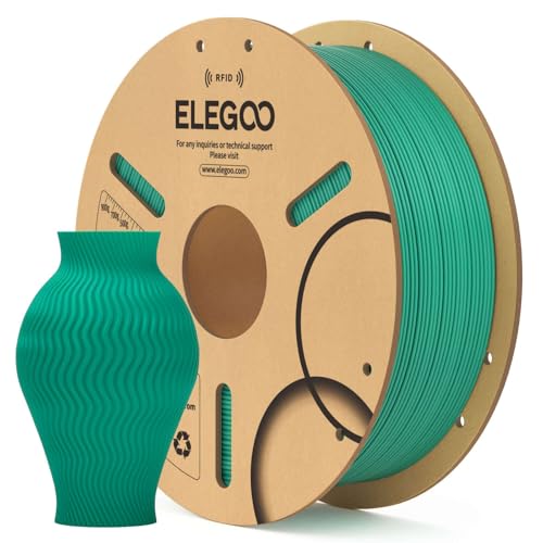 ELEGOO PLA 3D Printer Filament 1.75mm Sea Green 1KG, RFID PLA Filament
