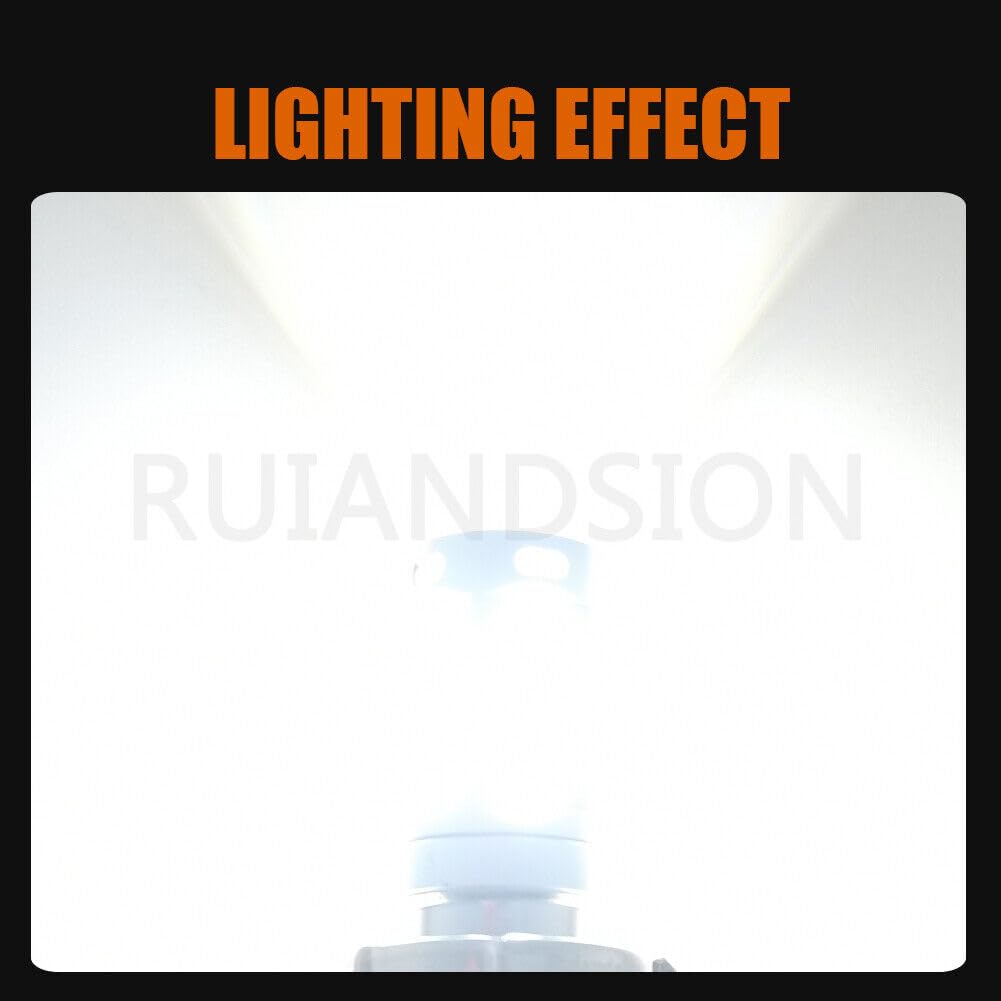 Ruiandsion 2PCS P26S LED Lampadina Del Motociclo Bianco AC/DC 10-30V 2016 69SMD Chips LED Lampadina per ATU/ATV Motobike Lampada, Plug and Play, Non-Polarità