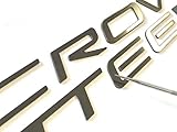Front & Rear Bumper Letters Inserts Compatible with Cor_Vette C5 1997-2004 ABS Plastic Not Decals (Glossy Black)