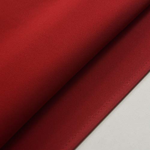 Aquazolax Blackout Door Window Curtains Elegant Privacy - One Piece, W54 X L40-Inch, Red #TOP5