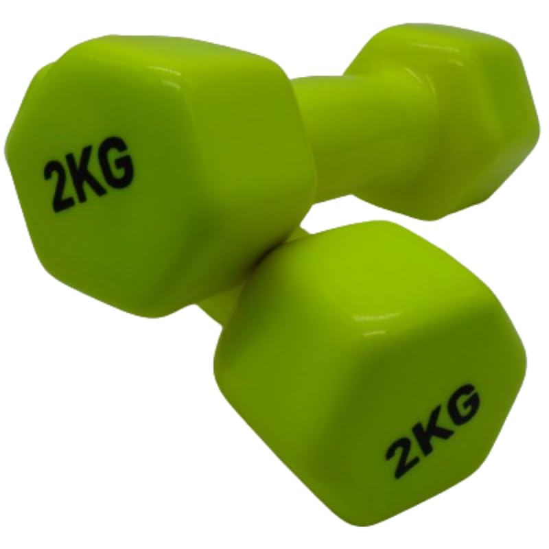 BuilderG Coated Neoprene Dumbbells 1 Pair (2 Pcs.) 2 kg Hexa Dumbbell for Home Gym Workout |Bouncer Dumbell Exercise Dambal Fitness Gym Dumbbell set men women (2 kg x 2)- 4 kg (B0CW39PD4Q) Amazon Price History, Amazon Price Tracker