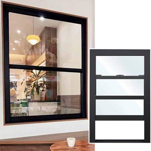 Fenêtre de concession avec porte à auvent étanche en verre trempé
