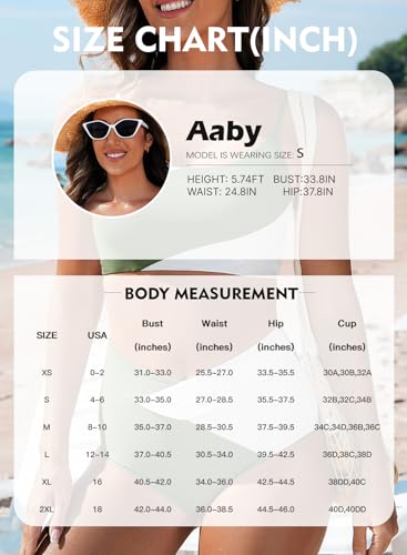 Herseas Women Two Piece Cheeky Scoop Neck Bikini Color Block Swim Crop Top Popular Swimsuit Sporty High Waisted Best Bathing Suit Bottoms Casual Vacation Outfits Green Large — view 6