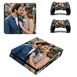 Custom Full Body Vinyl Skin Stickers Decal Cover for PS4 S Console and Controllers with Personalized Photos