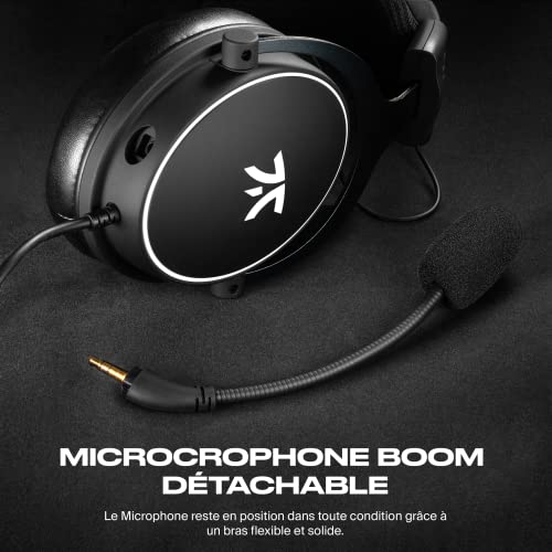 Fnatic React Casque de Jeu pour e-Sport avec Pilotes de 53 mm, Cadre métallique, Son stéréo précis, Microphone détachable Broadcaster, Prise Jack 3,5 mm, compatibilité PC, PS4, PS5, Xbox - Les Beatles, Paul McCartney, John Lennon, RIngo Starr, George Harrison Fnatic React Casque de Jeu pour e-Sport avec Pilotes de 53 mm, Cadre métallique, Son stéréo précis, Microphone détachable Broadcaster, Prise Jack 3,5 mm, compatibilité PC, PS4, PS5, Xbox – Image 4