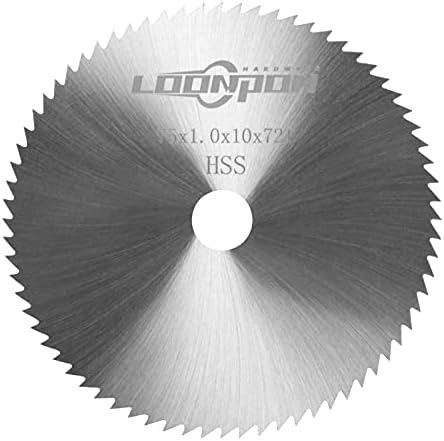 3 inch HSS Saw Blade,72T Cutting Disc with 3/8 Inch Arbor for Wood Plastic PVC Soft-Metals Cutting