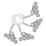 BESPORTBLE -llavero con Forma de Patín en 3d de Aleación de Zinc Duradero Colgante Decorativo para Accesorios de Mujer