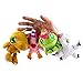 yskcsry 4 Unids / Set Digimon Gomamon Koromon Patamon Agumon Colgantes De Peluche De Juguete Suave Llavero Juguetes De Peluche para Niños 12Cm