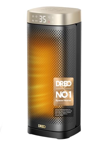 DREO 16 Inch Electric Heater, Energy Efficient Space Heaters for...