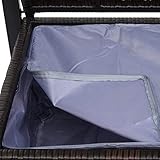 Mendler Poly-Rattan Sitzbank Gartenbank Truhenbank - 6