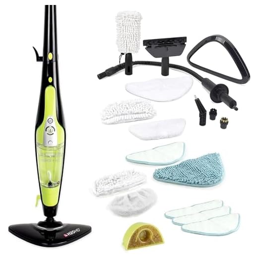 H2O HD PRO Steam Mop and Handheld Steam Cleaner – for Floors, Carpets, Windows, Upholstery, Kitchens & Bathrooms