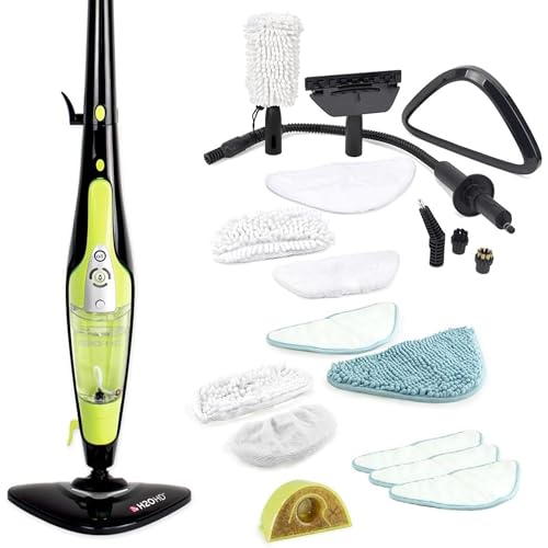 H2O HD PRO Steam Mop and Handheld Steam Cleaner – for Floors, Carpets, Windows, Upholstery, Kitchens & Bathrooms