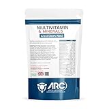 Multivitamins & Minerals - 180 Vegan Multivitamin Tablets - Multivitamin Tablets for Men and Women with 27 Essential Active Vitamins & Minerals - Like Iron, Zinc, & Vitamin D Nutritional Supplement