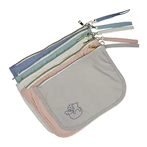 Mother Load - Small Diaper Bag Organizing Pouches , 5-Piece Set of Embroidered Diaper Bag , Vintage Pastels, Vintage Pastels, XX-Large