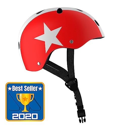 Casco Infantil para niños Rojo Star Molto