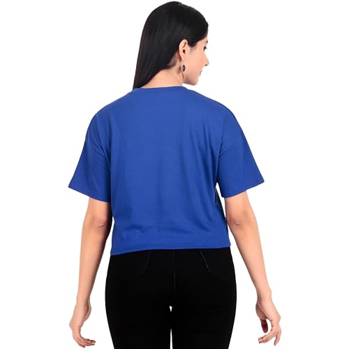 Image of London Hills Women's Cotton Regular Fit Tops || Crop Tops || Tshirt || Tshirt Top || Crop Tshirt